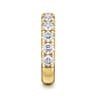 Straight Wedding Ring in 14k Yellow Gold with Round Natural Diamond at Gabriel & Co.