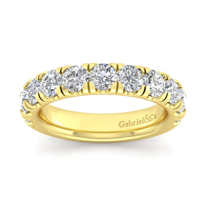 Portofino - 14K Yellow Gold Round 11 Stone Diamond Anniversary Band