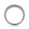 Straight Wedding Ring in Platinum with Round Natural Diamond at Gabriel & Co.