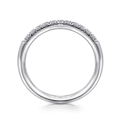Portofino - Platinum 11 Stone French Pave Diamond Wedding Band