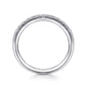 Straight Wedding Ring in Platinum with Round Natural Diamond at Gabriel & Co.