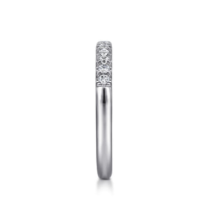 Portofino - Platinum 11 Stone French Pave Diamond Wedding Band