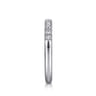 Straight Wedding Ring in Platinum with Round Natural Diamond at Gabriel & Co.