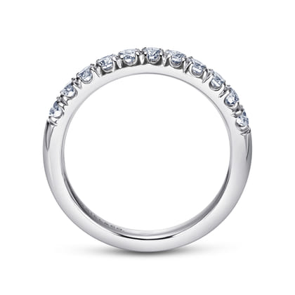 Portofino - Platinum 11 Stone French Pave Diamond Wedding Band