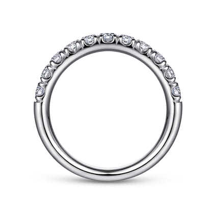 Portofino - Platinum 11 Stone French Pave Diamond Wedding Band