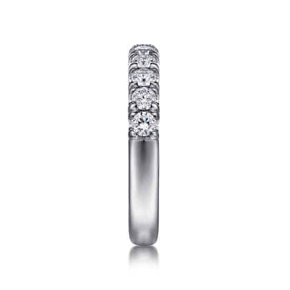Portofino - Platinum 11 Stone French Pave Diamond Wedding Band