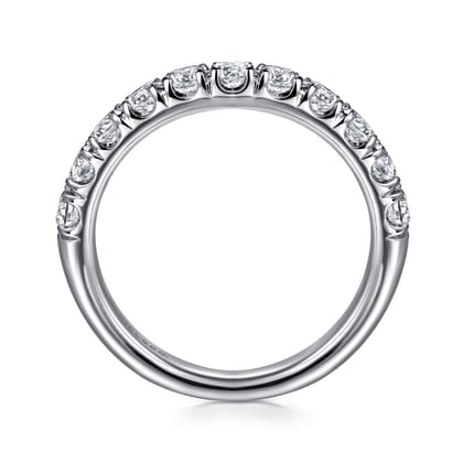 Portofino - Platinum 11 Stone French Pave Diamond Wedding Band