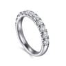 Straight Wedding Ring in Platinum with Round Natural Diamond at Gabriel & Co.