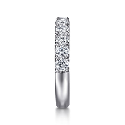Portofino - Platinum 11 Stone French Pave Diamond Wedding Band