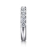 Straight Wedding Ring in Platinum with Round Natural Diamond at Gabriel & Co.
