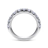 Straight Wedding Ring in Platinum with Round Natural Diamond at Gabriel & Co.