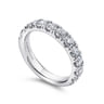 Straight Wedding Ring in Platinum with Round Natural Diamond at Gabriel & Co.