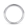Straight Wedding Ring in Platinum with Round Natural Diamond at Gabriel & Co.