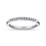 Straight Wedding Ring in Platinum with Round Natural Diamond at Gabriel & Co.