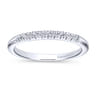 Straight Wedding Ring in Platinum with Round Natural Diamond at Gabriel & Co.