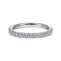 Portofino - Platinum French Pave Diamond Anniversary Band