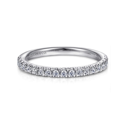 Portofino - Platinum French Pave Diamond Anniversary Band