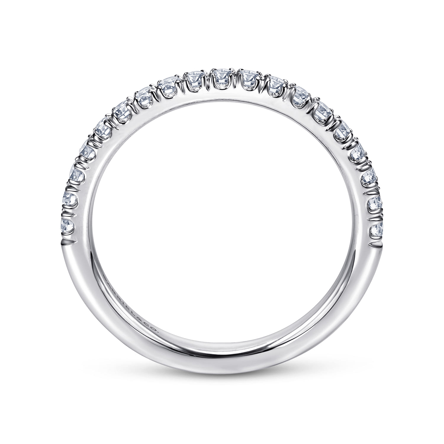 Portofino - Platinum French Pave Diamond Anniversary Band