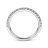 Straight Wedding Ring in Platinum with Round Natural Diamond at Gabriel & Co.