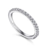 Straight Wedding Ring in Platinum with Round Natural Diamond at Gabriel & Co.