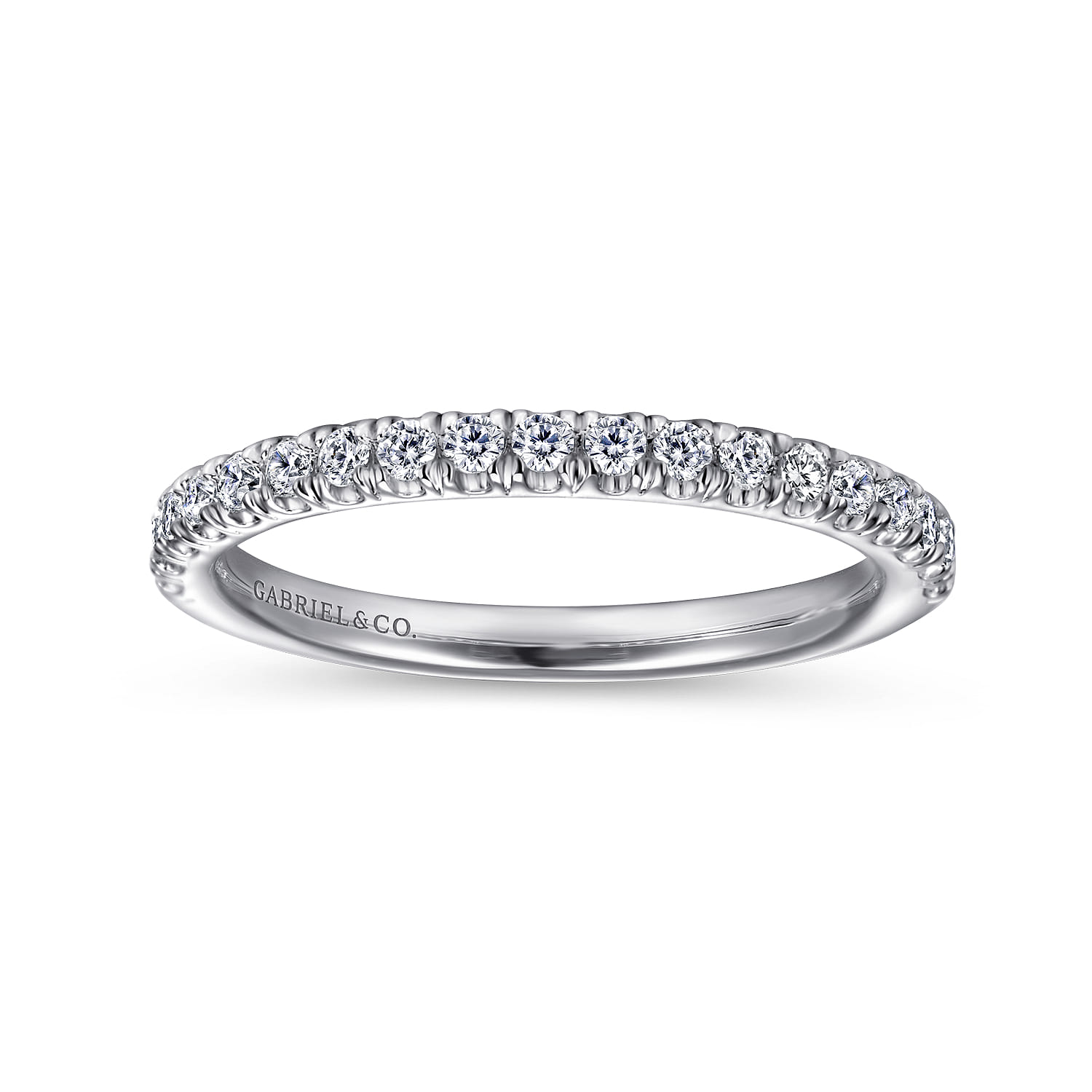 Portofino - Platinum French Pave Diamond Anniversary Band