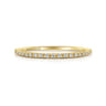 Straight Wedding Ring in 14k Yellow Gold with Round Natural Diamond at Gabriel & Co.