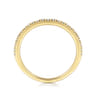 Straight Wedding Ring in 14k Yellow Gold with Round Natural Diamond at Gabriel & Co.