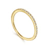 Straight Wedding Ring in 14k Yellow Gold with Round Natural Diamond at Gabriel & Co.