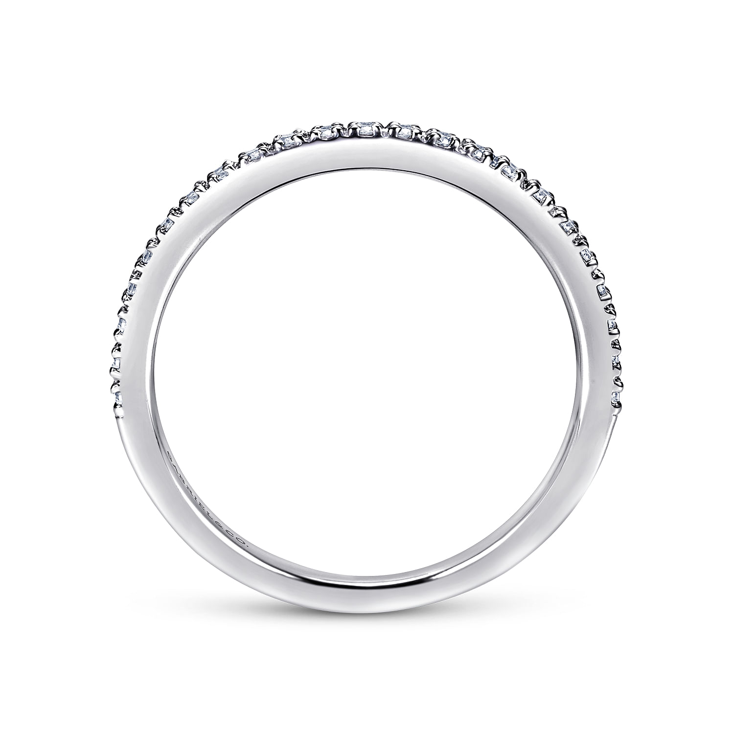 Prague - Platinum Prong Set Diamond Wedding Band