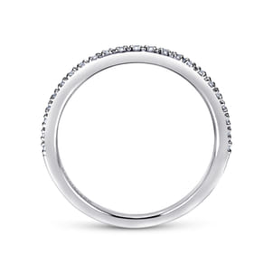 Prague - Platinum Prong Set Diamond Wedding Band