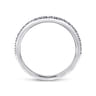 Straight Wedding Ring in Platinum with Round Natural Diamond at Gabriel & Co.