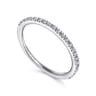 Straight Wedding Ring in Platinum with Round Natural Diamond at Gabriel & Co.