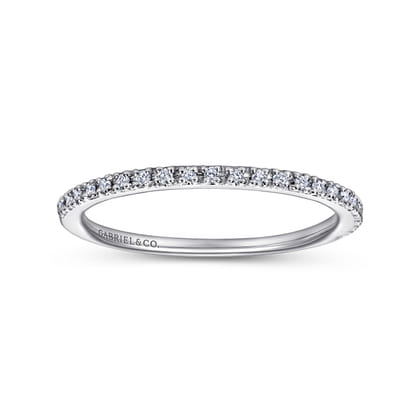 Prague - Platinum Prong Set Diamond Wedding Band