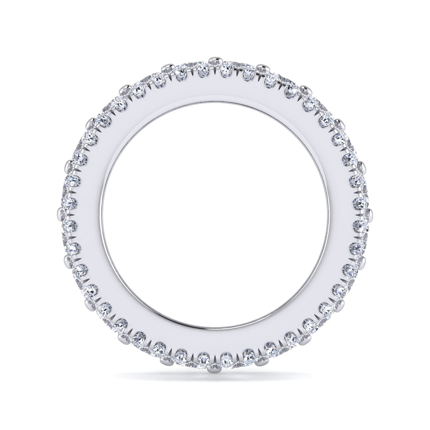 REAL BAND-1st OPTION 30th Anniversary E… Wide 14K White Gold Emerald Cut Fancy Diamond Anniversary