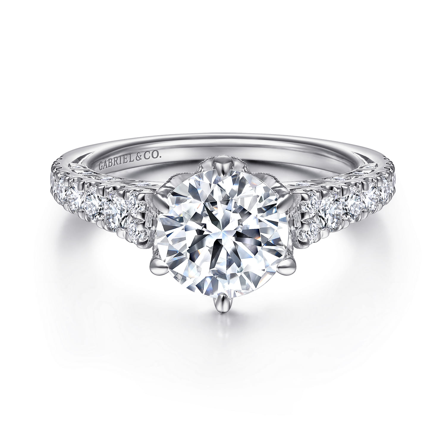 Prism - 14K White Gold Diamond Engagement Ring