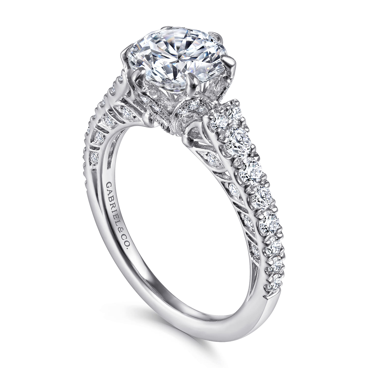 Prism - 14K White Gold Diamond Engagement Ring