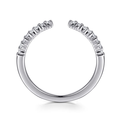Prismé - 14K White Gold Prong Setting Open Diamond Anniversary Band