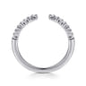 Open Ring Wedding Ring in 14k White Gold with Round Natural Diamond at Gabriel & Co.
