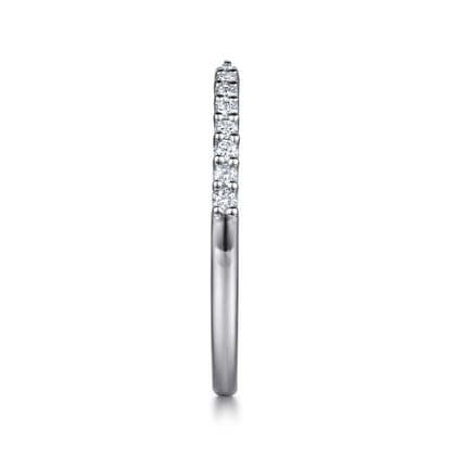 Prismé - 14K White Gold Prong Setting Open Diamond Anniversary Band