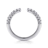 Open Ring Wedding Ring in 14k White Gold with Round Natural Diamond at Gabriel & Co.