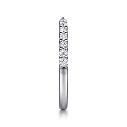 Prismé - 14K White Gold Prong Setting Open Diamond Anniversary Band