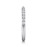 Open Ring Wedding Ring in 14k White Gold with Round Natural Diamond at Gabriel & Co.
