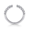 Open Ring Wedding Ring in 14k White Gold with Round Natural Diamond at Gabriel & Co.
