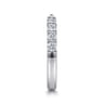Open Ring Wedding Ring in 14k White Gold with Round Natural Diamond at Gabriel & Co.