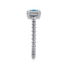 Promise Ring - 14K White Gold Diamond and Swiss Blue Topaz Promise Ring