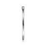 Promise Ring - 14K White Gold Promise Ring with Diamond Baguette - 0.03 ct