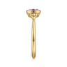 Promise Ring - 14K Yellow Gold Amethyst Bujukan Promise Ring