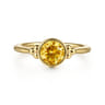 Promise Ring - 14K Yellow Gold Citrine Bujukan Promise Ring