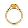 Promise Ring - 14K Yellow Gold Citrine Bujukan Promise Ring