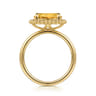 Promise Ring - 14K Yellow Gold Citrine Bujukan Promise Ring